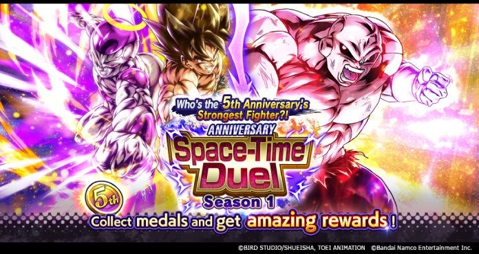 Who's the 5th Anniversary's Strongest Fighter?! Anniversary Space-Time Duel Season 1 On Now in Dragon Ball Legends!